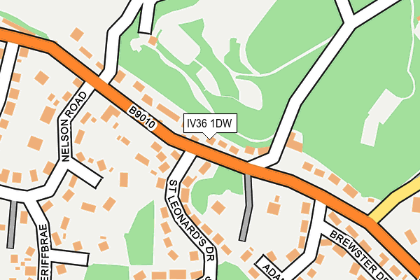 IV36 1DW map - OS OpenMap – Local (Ordnance Survey) IV36 1DW map - OS OpenMap – Local (Ordnance Survey)