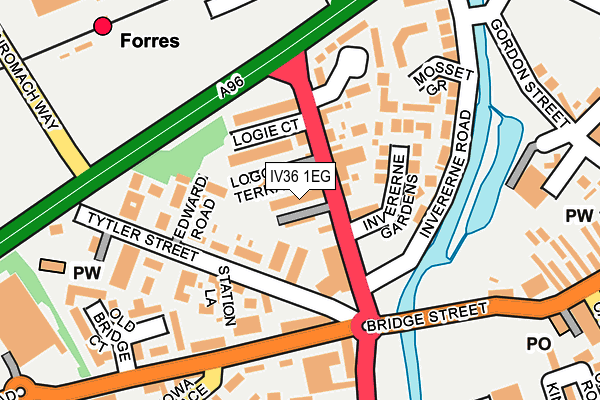 IV36 1EG map - OS OpenMap – Local (Ordnance Survey) IV36 1EG map - OS OpenMap – Local (Ordnance Survey)
