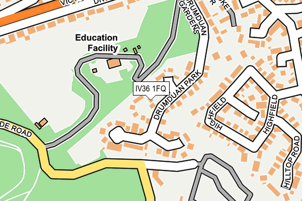 IV36 1FQ map - OS OpenMap – Local (Ordnance Survey) IV36 1FQ map - OS OpenMap – Local (Ordnance Survey)