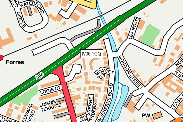 IV36 1GQ map - OS OpenMap – Local (Ordnance Survey) IV36 1GQ map - OS OpenMap – Local (Ordnance Survey)