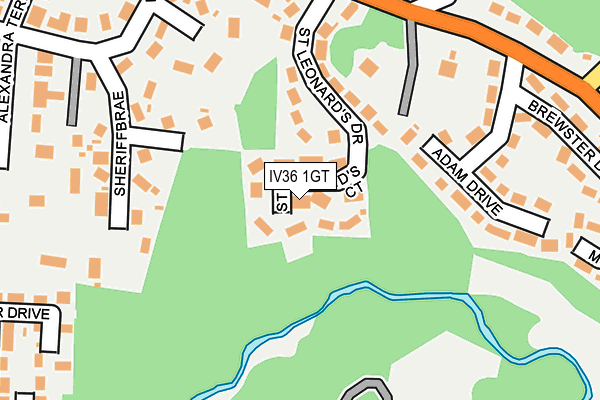 IV36 1GT map - OS OpenMap – Local (Ordnance Survey) IV36 1GT map - OS OpenMap – Local (Ordnance Survey)