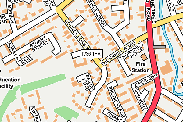 IV36 1HA map - OS OpenMap – Local (Ordnance Survey) IV36 1HA map - OS OpenMap – Local (Ordnance Survey)
