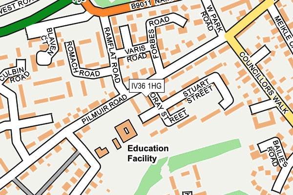 IV36 1HG map - OS OpenMap – Local (Ordnance Survey) IV36 1HG map - OS OpenMap – Local (Ordnance Survey)