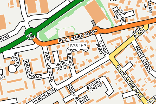IV36 1HP map - OS OpenMap – Local (Ordnance Survey) IV36 1HP map - OS OpenMap – Local (Ordnance Survey)