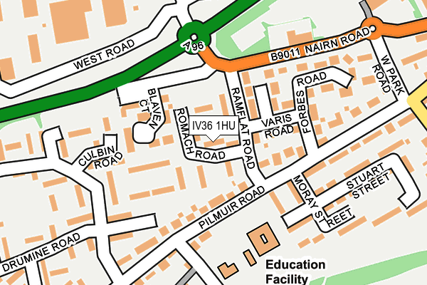 IV36 1HU map - OS OpenMap – Local (Ordnance Survey) IV36 1HU map - OS OpenMap – Local (Ordnance Survey)