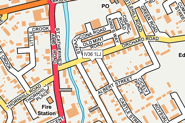 IV36 1LJ map - OS OpenMap – Local (Ordnance Survey) IV36 1LJ map - OS OpenMap – Local (Ordnance Survey)
