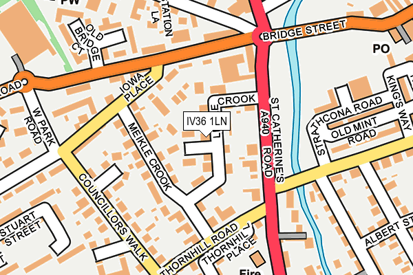 IV36 1LN map - OS OpenMap – Local (Ordnance Survey) IV36 1LN map - OS OpenMap – Local (Ordnance Survey)