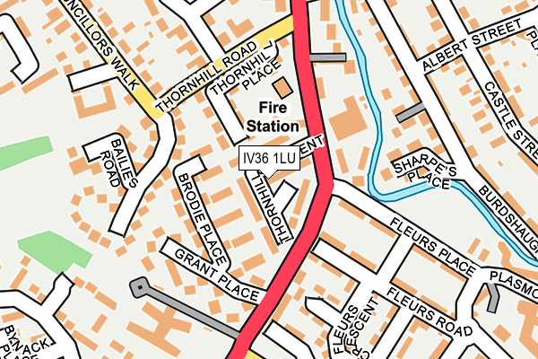 IV36 1LU map - OS OpenMap – Local (Ordnance Survey) IV36 1LU map - OS OpenMap – Local (Ordnance Survey)