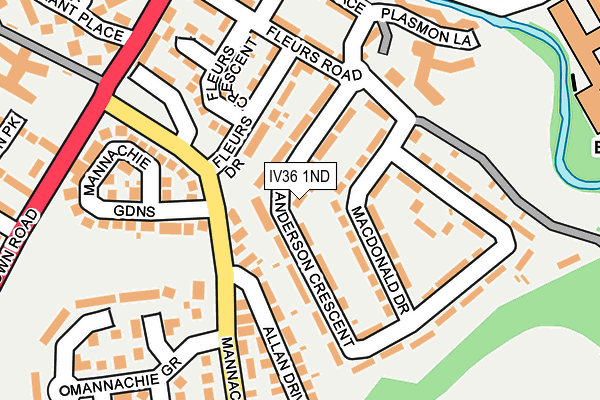 IV36 1ND map - OS OpenMap – Local (Ordnance Survey) IV36 1ND map - OS OpenMap – Local (Ordnance Survey)