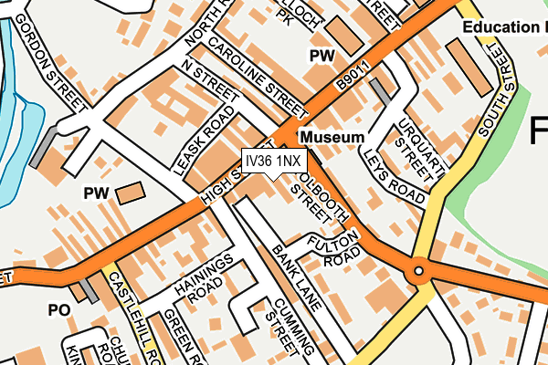 IV36 1NX map - OS OpenMap – Local (Ordnance Survey) IV36 1NX map - OS OpenMap – Local (Ordnance Survey)