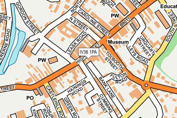 IV36 1PA map - OS OpenMap – Local (Ordnance Survey) IV36 1PA map - OS OpenMap – Local (Ordnance Survey)