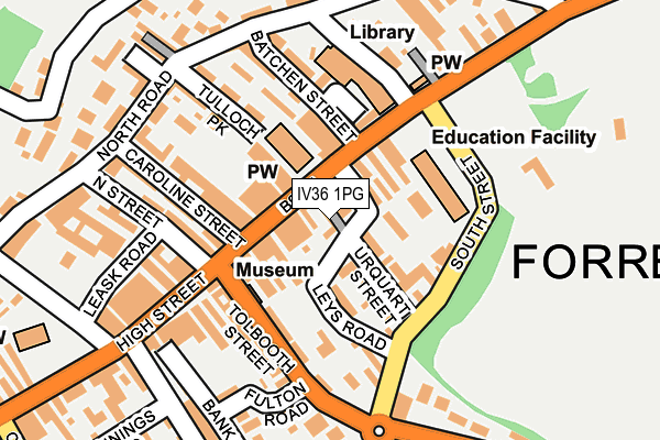 IV36 1PG map - OS OpenMap – Local (Ordnance Survey) IV36 1PG map - OS OpenMap – Local (Ordnance Survey)