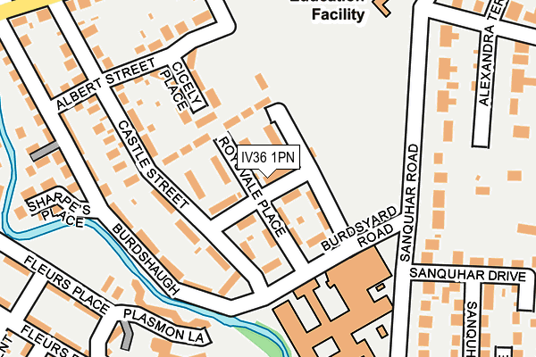 IV36 1PN map - OS OpenMap – Local (Ordnance Survey) IV36 1PN map - OS OpenMap – Local (Ordnance Survey)