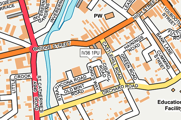 IV36 1PU map - OS OpenMap – Local (Ordnance Survey) IV36 1PU map - OS OpenMap – Local (Ordnance Survey)