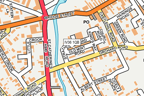 IV36 1QB map - OS OpenMap – Local (Ordnance Survey) IV36 1QB map - OS OpenMap – Local (Ordnance Survey)