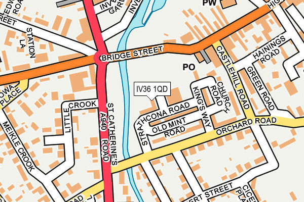 IV36 1QD map - OS OpenMap – Local (Ordnance Survey) IV36 1QD map - OS OpenMap – Local (Ordnance Survey)