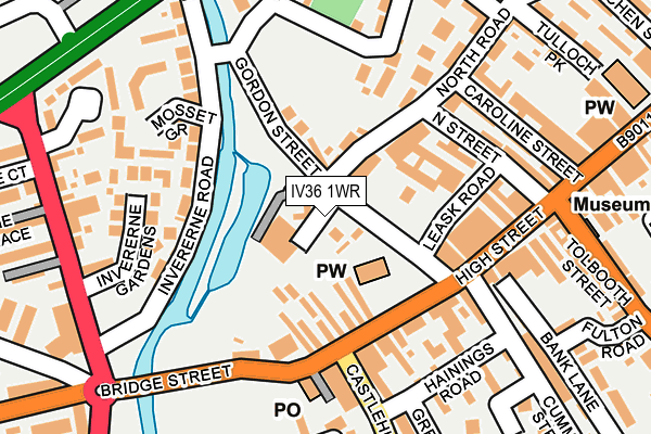 IV36 1WR map - OS OpenMap – Local (Ordnance Survey) IV36 1WR map - OS OpenMap – Local (Ordnance Survey)