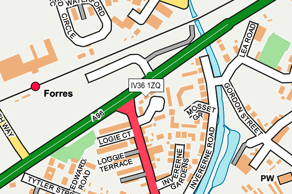 IV36 1ZQ map - OS OpenMap – Local (Ordnance Survey) IV36 1ZQ map - OS OpenMap – Local (Ordnance Survey)