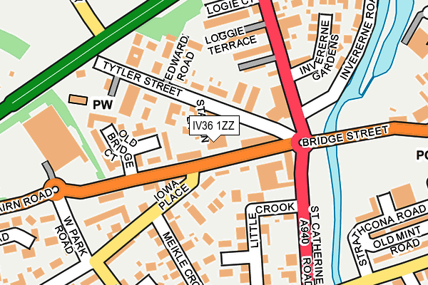 IV36 1ZZ map - OS OpenMap – Local (Ordnance Survey) IV36 1ZZ map - OS OpenMap – Local (Ordnance Survey)