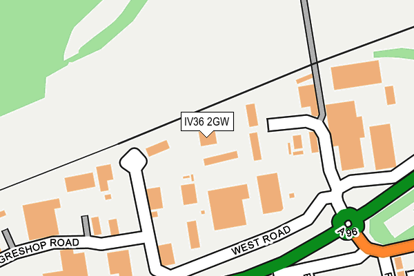 IV36 2GW map - OS OpenMap – Local (Ordnance Survey) IV36 2GW map - OS OpenMap – Local (Ordnance Survey)