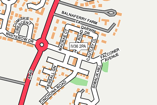IV36 2PA map - OS OpenMap – Local (Ordnance Survey) IV36 2PA map - OS OpenMap – Local (Ordnance Survey)