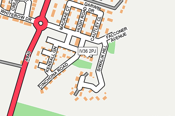 IV36 2PJ map - OS OpenMap – Local (Ordnance Survey) IV36 2PJ map - OS OpenMap – Local (Ordnance Survey)