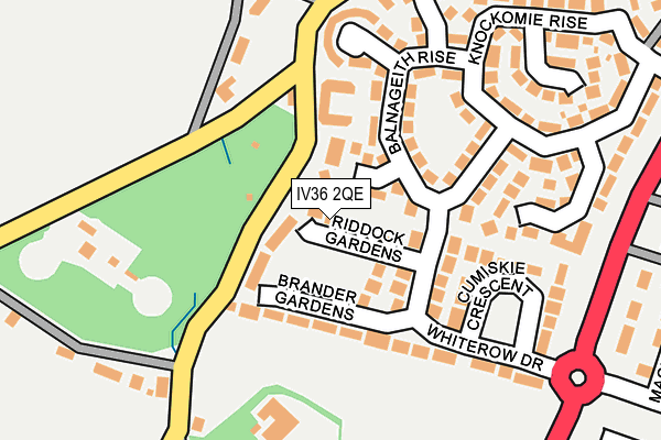 IV36 2QE map - OS OpenMap – Local (Ordnance Survey) IV36 2QE map - OS OpenMap – Local (Ordnance Survey)