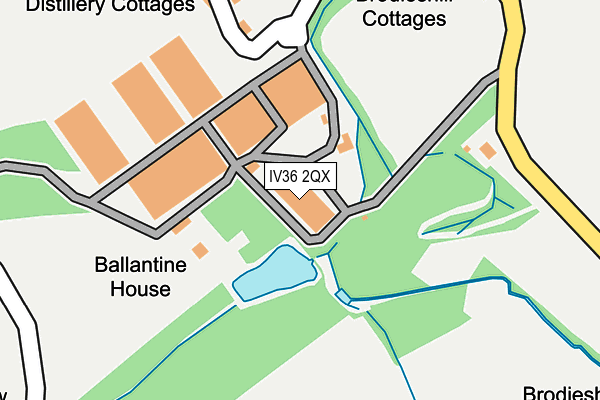 IV36 2QX map - OS OpenMap – Local (Ordnance Survey) IV36 2QX map - OS OpenMap – Local (Ordnance Survey)