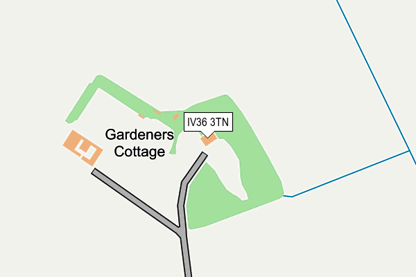 IV36 3TN map - OS OpenMap – Local (Ordnance Survey)