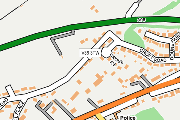 IV36 3TW map - OS OpenMap – Local (Ordnance Survey) IV36 3TW map - OS OpenMap – Local (Ordnance Survey)