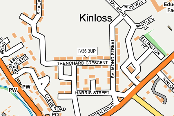 IV36 3UP map - OS OpenMap – Local (Ordnance Survey)