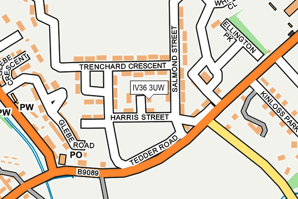 IV36 3UW map - OS OpenMap – Local (Ordnance Survey) IV36 3UW map - OS OpenMap – Local (Ordnance Survey)