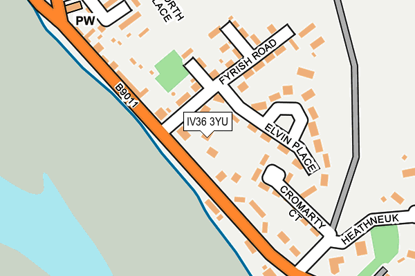 IV36 3YU map - OS OpenMap – Local (Ordnance Survey) IV36 3YU map - OS OpenMap – Local (Ordnance Survey)