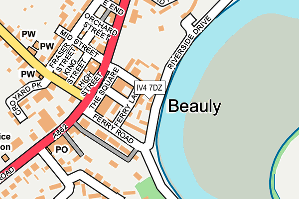 IV4 7DZ map - OS OpenMap – Local (Ordnance Survey) IV4 7DZ map - OS OpenMap – Local (Ordnance Survey)