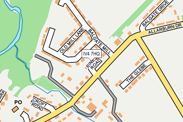 IV4 7HQ map - OS OpenMap – Local (Ordnance Survey) IV4 7HQ map - OS OpenMap – Local (Ordnance Survey)