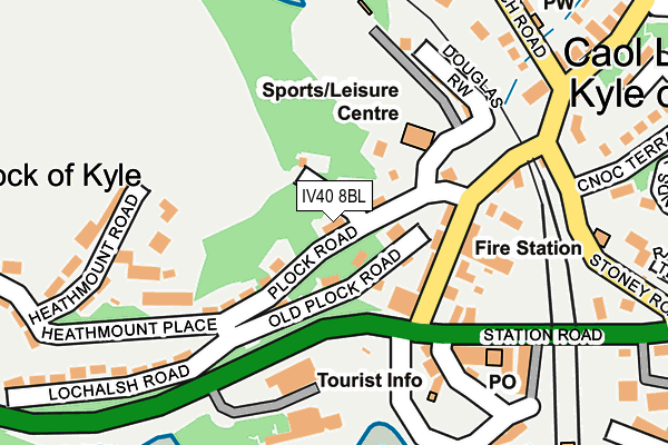 IV40 8BL map - OS OpenMap – Local (Ordnance Survey) IV40 8BL map - OS OpenMap – Local (Ordnance Survey)