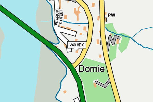 IV40 8DX map - OS OpenMap – Local (Ordnance Survey) IV40 8DX map - OS OpenMap – Local (Ordnance Survey)