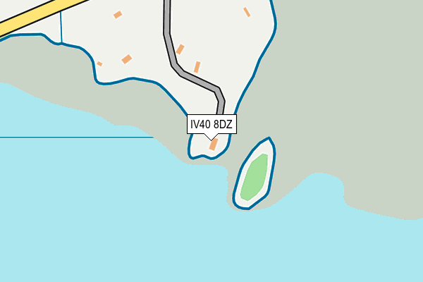 IV40 8DZ map - OS OpenMap – Local (Ordnance Survey) IV40 8DZ map - OS OpenMap – Local (Ordnance Survey)