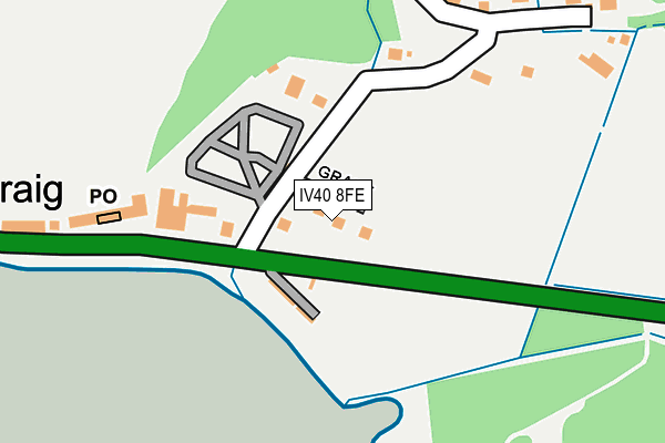 IV40 8FE map - OS OpenMap – Local (Ordnance Survey) IV40 8FE map - OS OpenMap – Local (Ordnance Survey)