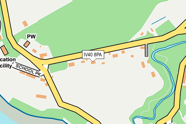 IV40 8PA map - OS OpenMap – Local (Ordnance Survey) IV40 8PA map - OS OpenMap – Local (Ordnance Survey)