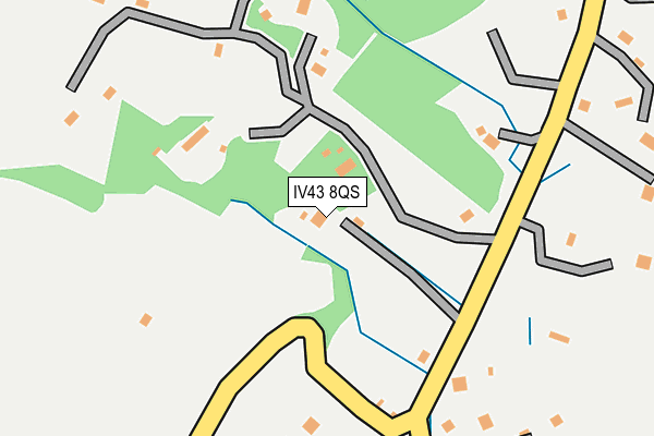 IV43 8QS map - OS OpenMap – Local (Ordnance Survey) IV43 8QS map - OS OpenMap – Local (Ordnance Survey)