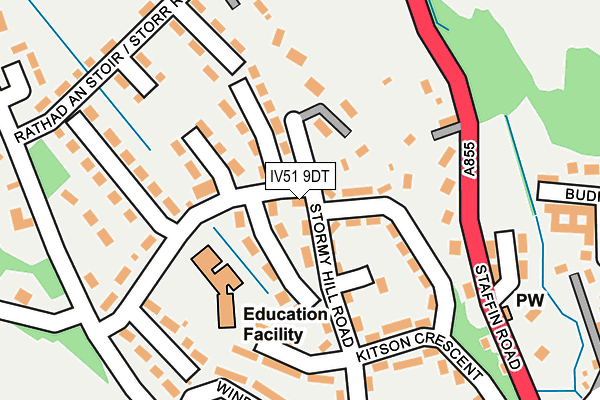 IV51 9DT map - OS OpenMap – Local (Ordnance Survey) IV51 9DT map - OS OpenMap – Local (Ordnance Survey)