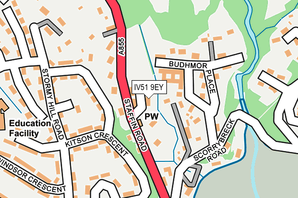 IV51 9EY map - OS OpenMap – Local (Ordnance Survey) IV51 9EY map - OS OpenMap – Local (Ordnance Survey)