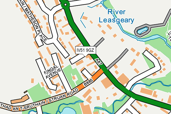 IV51 9GZ map - OS OpenMap – Local (Ordnance Survey) IV51 9GZ map - OS OpenMap – Local (Ordnance Survey)