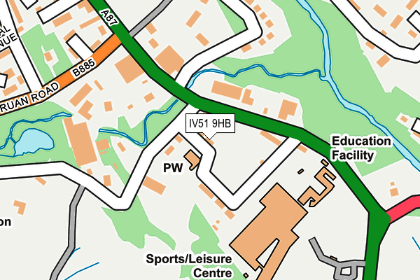 IV51 9HB map - OS OpenMap – Local (Ordnance Survey) IV51 9HB map - OS OpenMap – Local (Ordnance Survey)