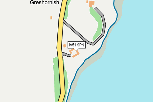 IV51 9PN map - OS OpenMap – Local (Ordnance Survey) IV51 9PN map - OS OpenMap – Local (Ordnance Survey)