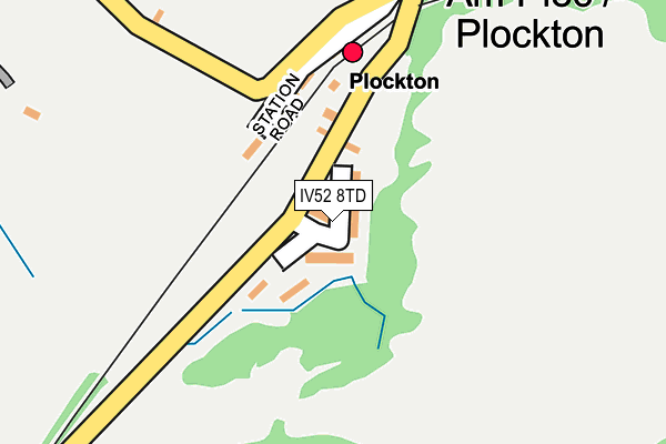 IV52 8TD map - OS OpenMap – Local (Ordnance Survey)