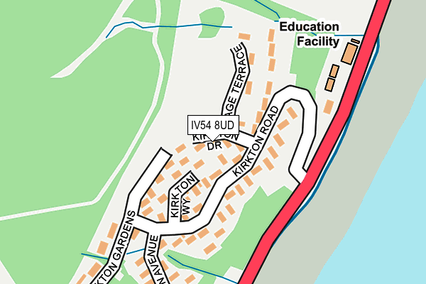 IV54 8UD map - OS OpenMap – Local (Ordnance Survey) IV54 8UD map - OS OpenMap – Local (Ordnance Survey)