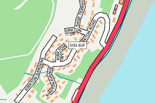 IV54 8UF map - OS OpenMap – Local (Ordnance Survey) IV54 8UF map - OS OpenMap – Local (Ordnance Survey)