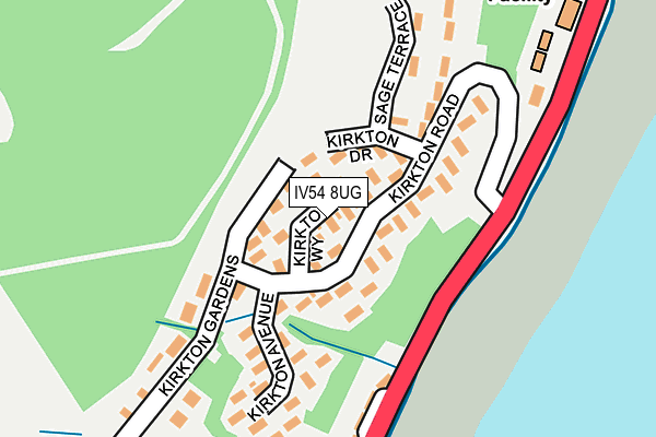 IV54 8UG map - OS OpenMap – Local (Ordnance Survey) IV54 8UG map - OS OpenMap – Local (Ordnance Survey)